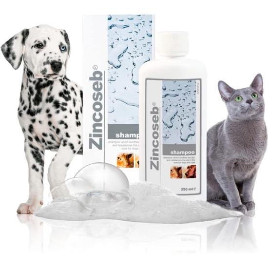 Șampon Antiseboreic pentru Câini și Pisici Zincoseb, 250 ml – ICF